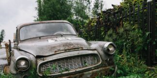 How to Profitably Get Rid of an Old Car vintage brown car on green grass