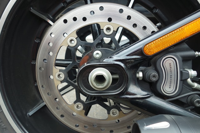 a-close-up-of-a-motorcycle-wheel-and-brake